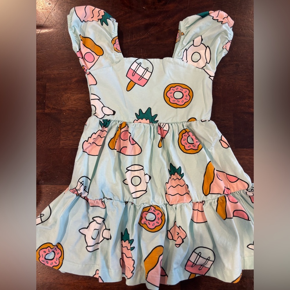 Monica + Andy 18-24 Months Organic Short Sleeve Life of the Party Summer Dress